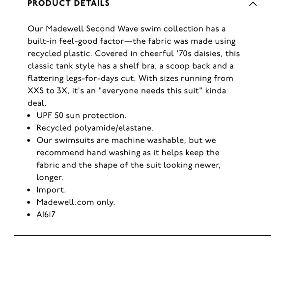 Madewell Second Wave One-piece Swimsuit - Picture 5 of 5